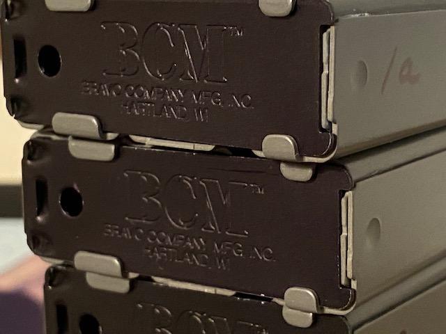 Five (5) AR-15 30 round BCM magazines (used):