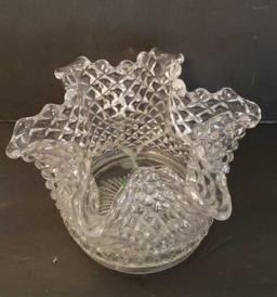 Assorted Glass: Egg Tray, Cream & Sugar,