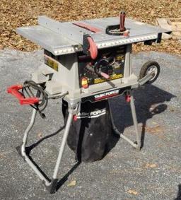 Task Force 10" Table Saw w/Mobile Stand