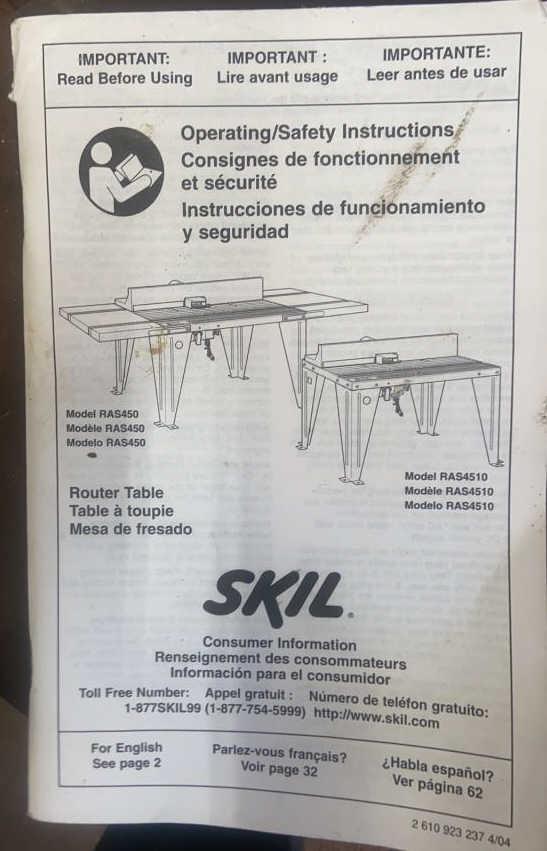 Skil Router Table