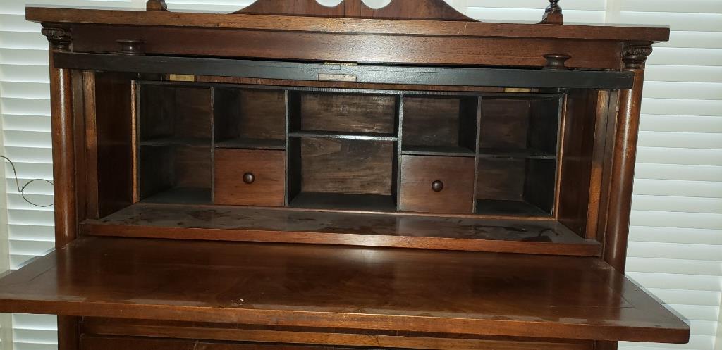 Vintage Lift-Top Desk, Dovetail Construction,