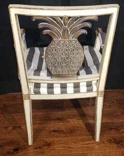 Side Chair w/Upholstered Seat and Pineapple Back