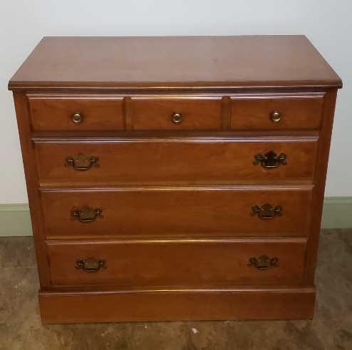 4-Drawer Chest: Brass Handles, Dovetail