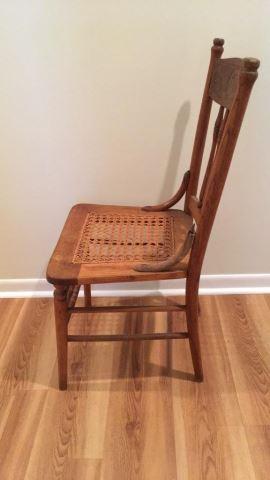 Antique Oak Spindle Back Chair