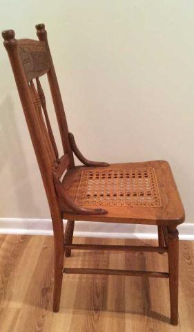 Antique Oak Spindle Back Chair