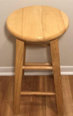 (3) Wooden Barstools