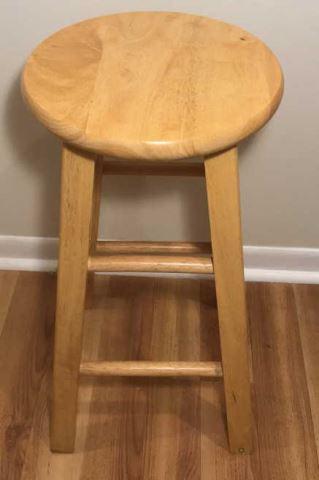 (3) Wooden Barstools