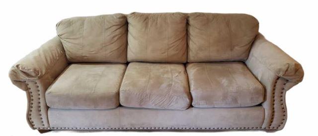 Sofa with Brass Tacks, 88" L