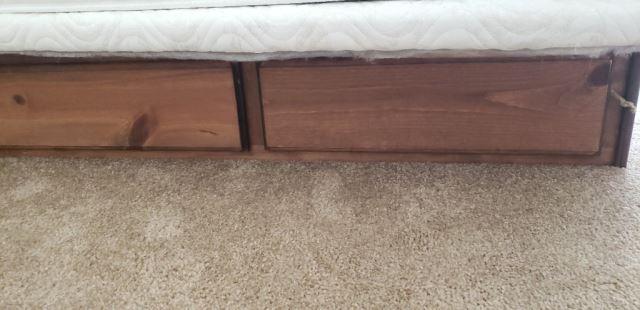 Queen Size Headboard with Platform Storage