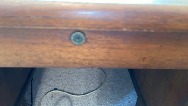 Antique Oak Knee-Hole Desk, Dovetail Construction