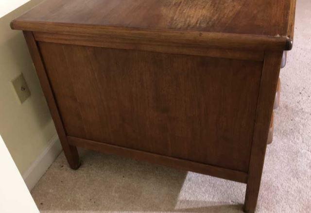 Antique Oak Desk—60” x 34”, 28 1/2” High