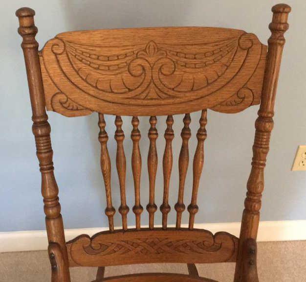 Oak Pressed Back Spindle Back Chair