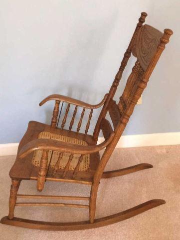 Oak Pressed Back Spindle Back Chair