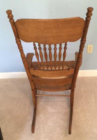 Oak Pressed Back Spindle Back Chair