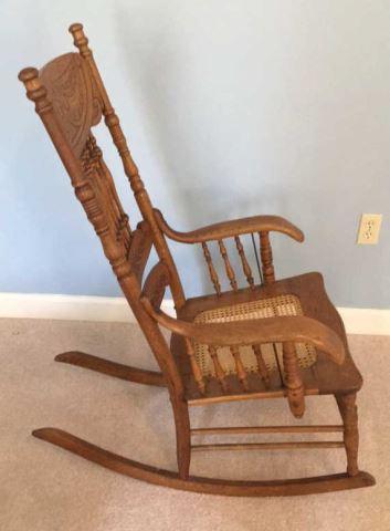 Oak Pressed Back Spindle Back Chair