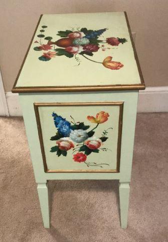 2-Drawer Hand-Painted Table—25 1/2” x 14 3/4”,