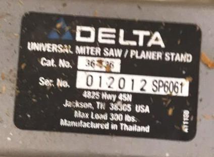 Delta Universal Miter/Planer Stand