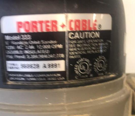 Porter-Cable model 333 Random Orbit 5 “ Sander