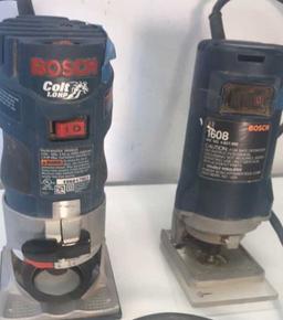 Bosh Colt Palm Router PR20EVS and a Bosh 1608