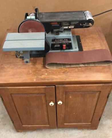 Delta 4" Belt/6" Disc Sander w / 1/2 HP, 1 PH