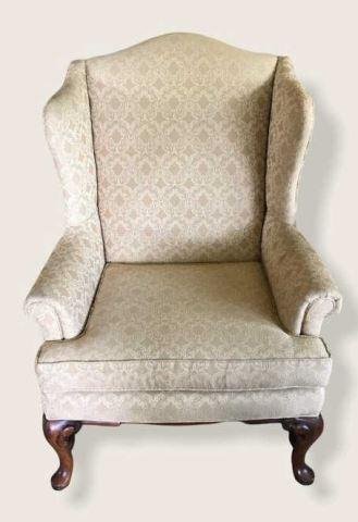 Upholstered Wing Back Chair