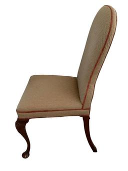 (4) Upholstered Dining Chairs with Queen Anne Legs