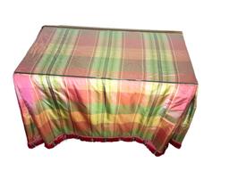 Rectangular Table with Custom-Made Tablecloth a