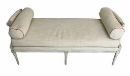 Wooden & Upholstered Bench--62" Long