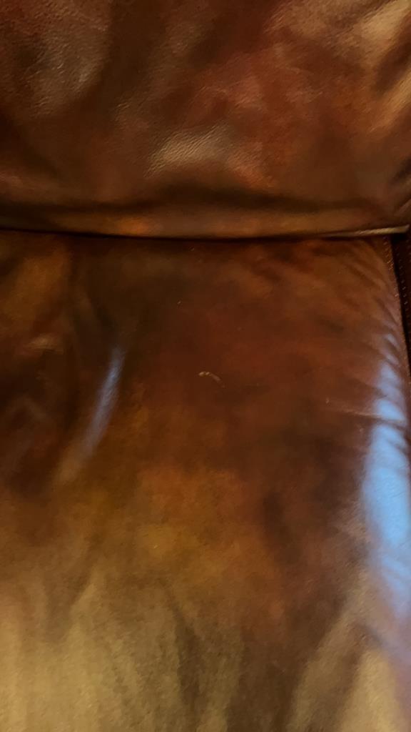 Leather Sofa - 86" Long (Matches Lot #19)