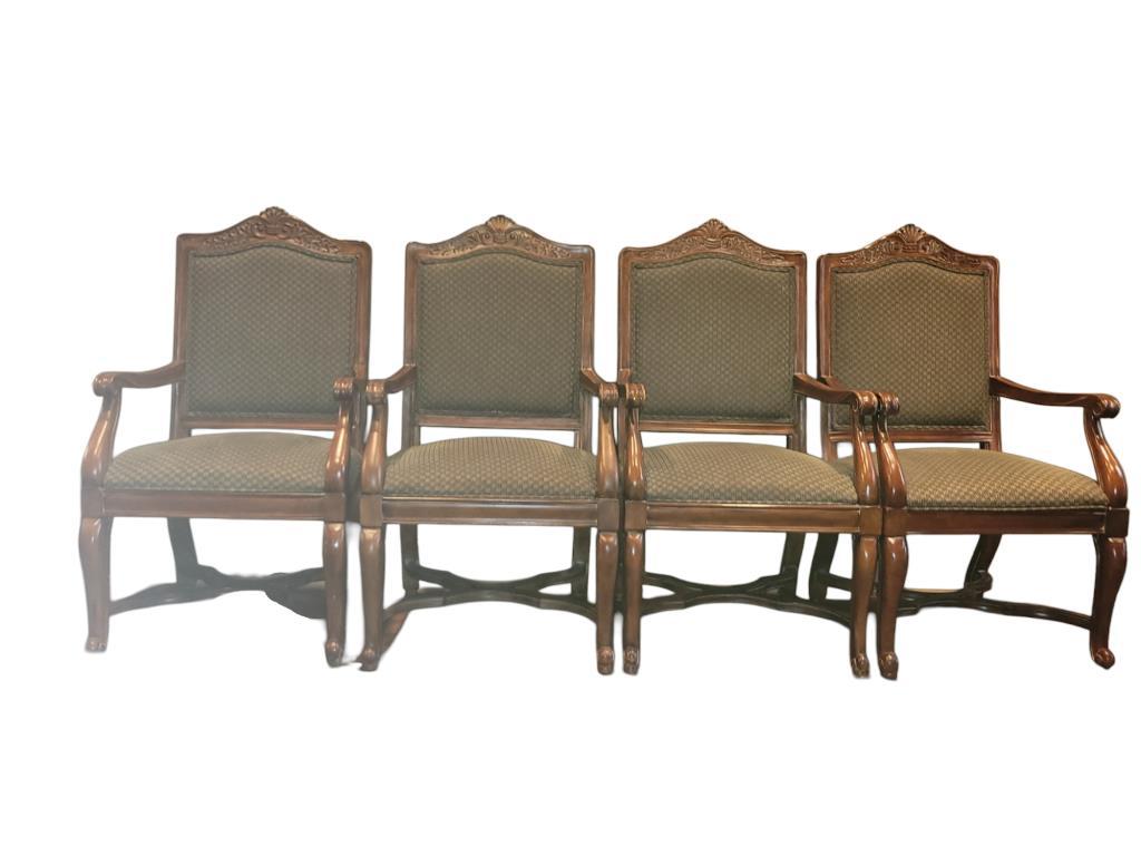 (4) Dining Arm Chairs (Matches Lot #38)