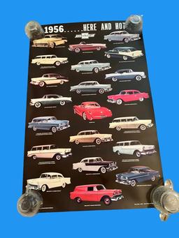 (3) Vintage Chevy Car Posters-22.5” x 34”