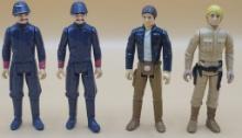(4) 1980 Star Wars Bespin Figures: Guards, Han