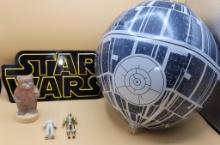 Assorted Star Wars Toys: Car Tag, Wicket, Beach