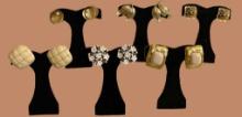 (6) Pair of Clip-On Earrings including Monet,