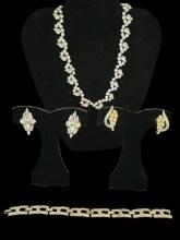 Assorted Vintage Rhinestone Jewelry including