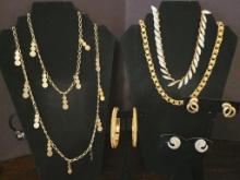 Assorted Vintage Costume Jewelry:  Trifari