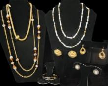 Assorted Vintage Costume Jewelry:  (3) Necklaces