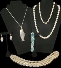Assorted Vintage Costume Jewelry:  (4) Necklaces