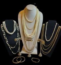 Assorted Costume Jewelry & Pierced Earrings