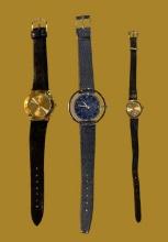 (3) Ladies Wrist Watches:  (1) Buler, Swiss Made,