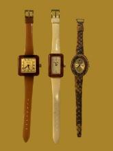 (3) Vintage Ladies Wrist Watches:  (2)  Louis Frey