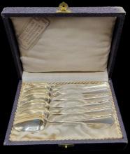 Set/6 Vintage German Silverplate Spoons Marked