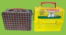 (2) Vintage Lunch Boxes With Thermoses,