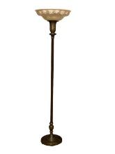 Floor Lamp with Glass Shade - 63 3/4?� To Top of
