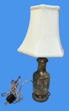 Asian-Style Table Lamp--17 1/2" High; Inside of