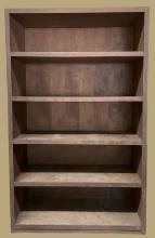 Wooden Shelves: 42” x 19 1/2” X 68 1/2” High