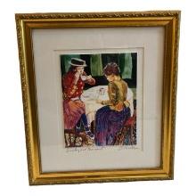 Framed & Matted Print "Sisseley and Margaret" by