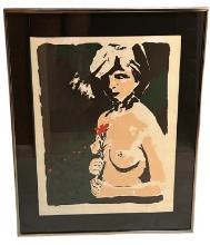 Framed and Matted Limited Edition Print Signed b