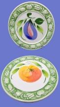 (2) Decorative 10 7/8" Decorative Plates, Made in