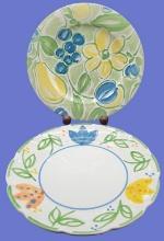 (2) Decorative Plates:  11 1/4" Ceramica Arte